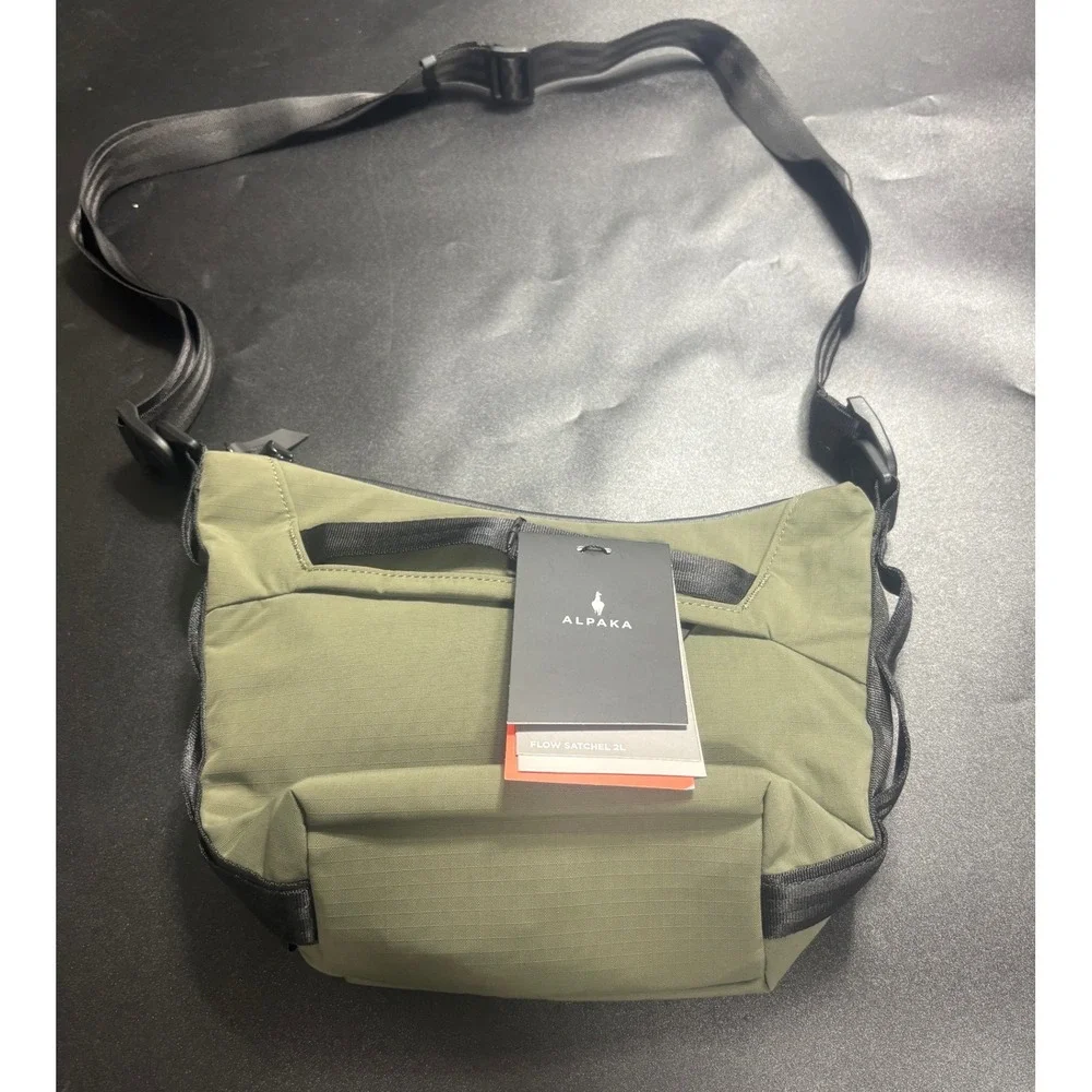 ALPAKA NEW ‎ Flow Satchel Mini Green Axoflux 210D 2L Crossbody Bag